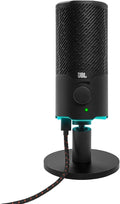 JBL Quantum Stream: Dual Pattern Premium USB Microphone for Streaming, Recording and Gaming, Voice Monitoring with Easy Volume Control, Universal mounting (Black)