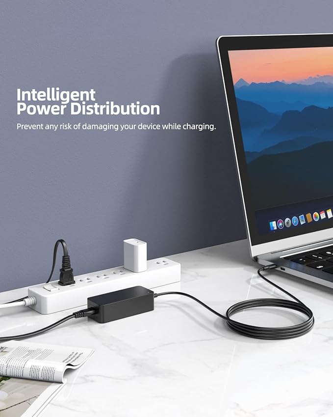 65W USB C AC Charger Compatible with Lenovo Yoga 7 7i 9 9i 2-in-1 14 16 inch Laptop Power Supply Cord Adapter