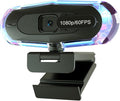 1080P 60FPS Streaming Webcam with Autofocus, Microphone, RGB Light and Tripod, USB Camera for PC/Mac, Plug and Play for Zoom, Skype, YouTube, Online Meetings