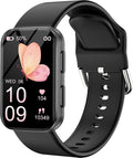 MorePro Health Fitness Tracker for Women Men, 24/7 Heart Rate Blood Pressure & Oxygen Monitoring, Sleep Tracker, 120+ Sport Modes Smart Watch, IP68 Waterproof, 2 Bands, Compatible Android iOS