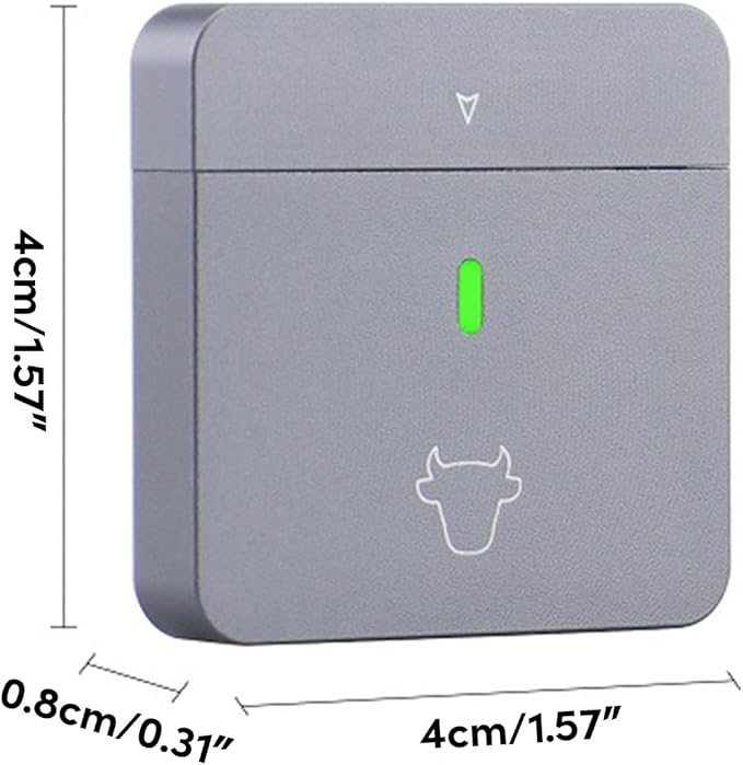BIBABLYKE NVMe 2230 SSD Enclosure Box USB C A 10Gbps Fast Data Transfer Supports PCIe SSD No Driver Needed Aluminium Alloy