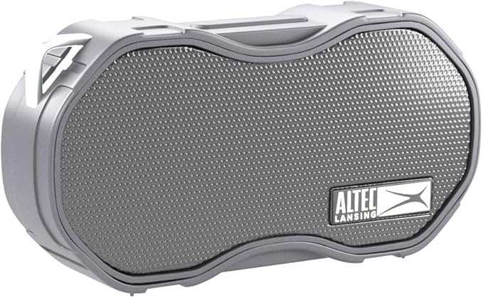 Altec Lansing - Baby Boom Waterproof Bluetooth Speaker, Wireless & Portable for Travel & Outdoor Use, Deep Bass & Loud Sound, 1 Pack (Black)