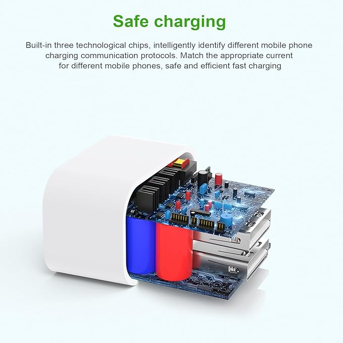 20W USB-C Wall Charger Apple MFi Certified, Fast Charger Block for Phone 17/16/15/14/13 Pro Max/XS/XR/X/8, iPad Pro/Air, Compact Power Adapter, Safe and Reliable