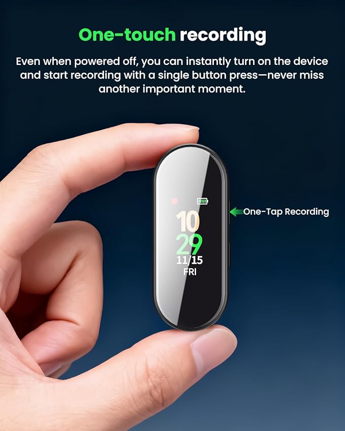 64GB Digital Voice Recorder Professional & Portable, 4-in-1 New Upgraded Noise Reduction Hi-Fi Pure Sound Quality, 3072Kbps Audio Activated Voice Recorder for Your Lectures, Meetings, and Classes