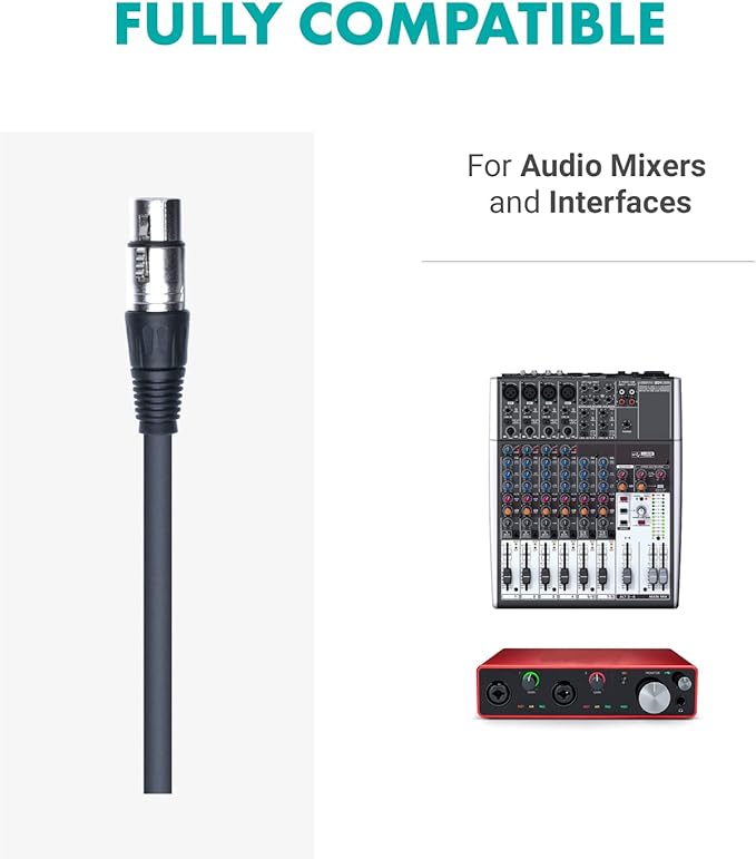 Movo PC-M6 Universal Cardioid Condenser Microphone with XLR and 3.5mm, Shock Mount, and Windscreen - Perfect for Podcasting, Live-Streaming, Gaming, Remote Work