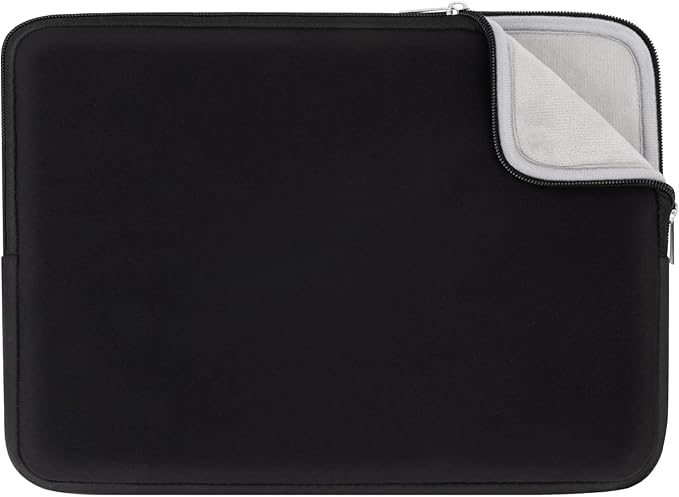 RAINYEAR 14 Inch Laptop Sleeve Protective Case Soft Lining Padded Zipper Cover Carrying Bag Compatible with 14" Notebook Computer Tablet Ultrabook Chromebook (Black, Upgraded Version)