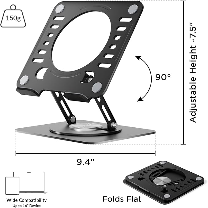 Uncaged ERGONOMICS Swivel Laptop Stand 2.0