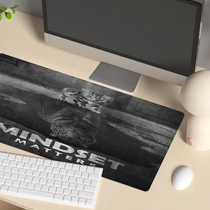 Inspirational Positive Quote Large Mouse Pad Hungry for Success Motivational Mouse Pads for Desk Success Hard Work Mouse Pads for Desktop Keyboard Pad XXL Mouse Pad for Office 31.5"X15.7"