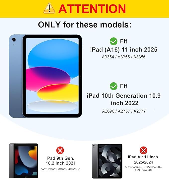 WEUIUJKILO Case for iPad (A16) 11th Generation 11 Inch 2025, iPad 10th Generation 10.9 Inch 2022, Slim PU Leather Folding Stand Smart Cover with Auto Sleep/Wake, Shore Palms Tropical Beach