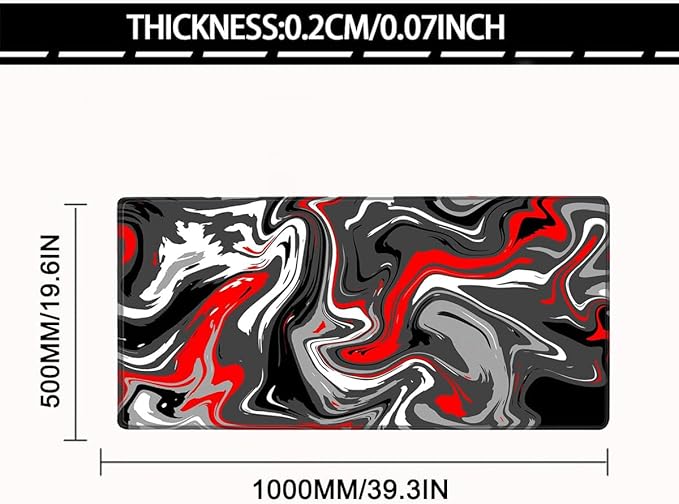 Large Mouse Pad for Desk - Gaming Mouse Pad with Stitched Edges, Anti-Slip Base, Desk Mat Desk Pad for Keyboard and Mouse