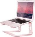 Orionstar Ergonomic Laptop Stand, Premium 5mm Aluminum Riser for 10-15.6 Inch Notebook Computer, Tool-Free Detachable Elevator Holder for Desk Office, Sturdy Riser for Eye-Level Neck Relief (Pink)