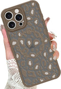 KANGHAR Case for iPhone 16 Pro Max Brown Leopard Printed Pattern Compatible with Magsafe Cute Cheetah Protective Magnetic Case for Girls Women 6.9"