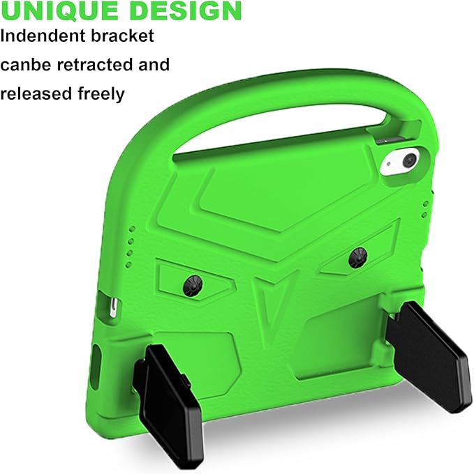 Dteck for iPad 10th Generation Case Kids 10.9 Inch 2022, Durable Lightweight Shockproof Protective Handle Stand EVA Foam Boys Girls Kids Proof Case for iPad 10th Generation 10.9 Inch 2022,Green