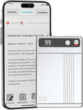 Ai Voice Recorder with Transcribe & Summarize, Note Voice Recorder Support 118 Languages, 64GB, Audio Recorder with App Control, Slim Ai Note Taking Device for Lectures, Meetings, Calls