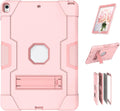 3 in 1 Hybrid Case for iPad Air 3 10.5" & iPad Pro 10.5" - Heavy Duty, Shockproof, Anti-Slip, Anti-Scratch, Pink