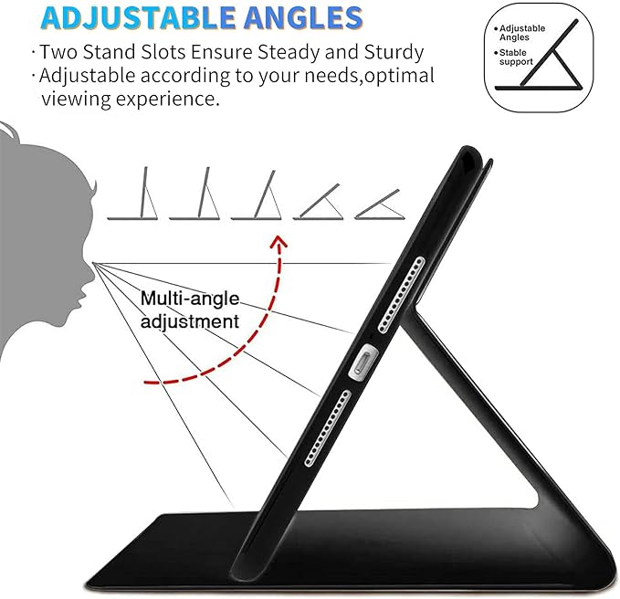 for Amazon Kindle Fire HD 8 & HD 8 Plus(12th/10th Generation, 2024/2022/2020 Release) 8" Tablet Case, Slim Kickstand Stand Leather Smart Cover with Auto Wake/Sleep, 2 Hummingbird Flowers