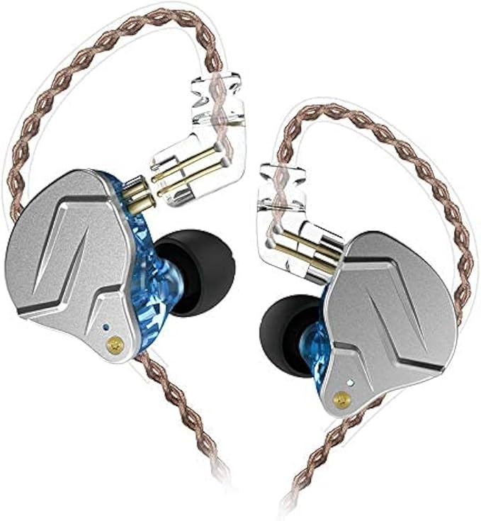KZ ZSN Pro Dual Drivers 1BA 1DD in Ear Earphones HiFi Power Bass Earbuds Headphones High Clarity Sound Wired Earphones with Detachable Cable for Audiophile Musician