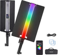 NEEWER RGB2 LED Tube Light Stick with Metal Barndoor, Handle, Touch Bar/APP/2.4G Control, Rechargeable Magnetic Handheld RGB Video Light, 2500K-10000K CRI98+ Dimmable Photography Lighting, 18 Scenes