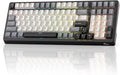 RK ROYAL KLUDGE F99 Wireless Mechanical Keyboard with Numper Pad, Tri-Mode Hot Swappable 95%100 Keys Gaming Keyboard BT/2.4G/USB-C, Pro Software, 5000mAh Battery, Customed Tactile Beige Switches