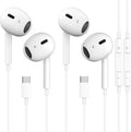 2 Pack-USB C Headphones for iPhone 17/16/15 Earbuds USB C Wired Earphones with Mic & Remote Control Noise Cancelling for iPhone 15, iPad Pro, Galaxy S23/S22/S21/S20/Ultra Note 10/20, Pixel 7/6/6a/5/4