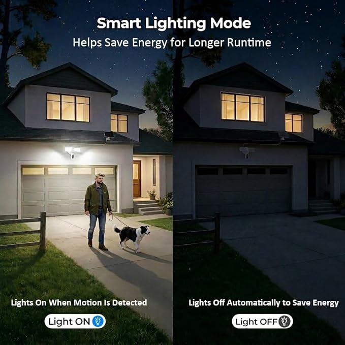 Onforu Solar Flood Light Camera, 2K Wireless Outdoor Floodlight Security Cam with USB-C Rechargeable, Motion Detection, Color Night Vision, 2.4GHz WiFi, Siren, 24/7 Recording, Works with Alexa, IP65
