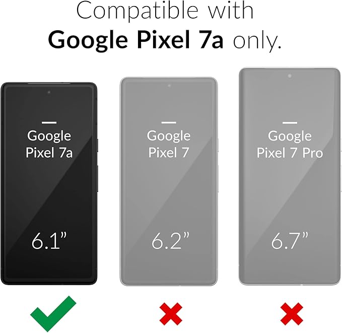 Crave for Google Pixel 7a Case, Shockproof Protection Dual Layer Case for Google Pixel 7a (6.1 inch) - Aqua