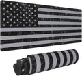 American Flag Gaming Mouse Pad, 31.5 x 11.8 Inch Large Mouse Pads for Desk, Keyboard Mouse Mat with Non-Slip Base for Home and Office