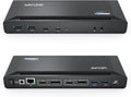 WAVLINK Universal USB C Laptop Docking Station Dual Monitors 5K/4K@60Hz with 65W Host Charging for Thunderbolt 4/3, USB-C Windows, Mac M1-M5/Macbook Neo, Chrome (2HDMI+2DP), 6USB 3.0, 1Gbps Ethernet