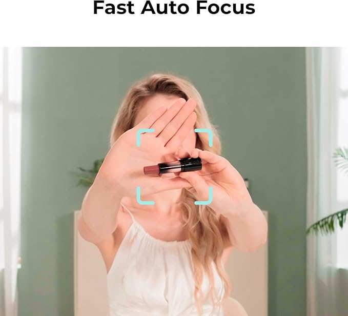 OBSBOT Meet 2 Webcam 4K - AI Framing & Auto Tracking, 1/2" Sensor, 60FPS, Auto Focus, HDR, Dual Mics - Lightweight USB Web Camera for Streaming, Zoom Meetings, Gaming. (Space Gray)