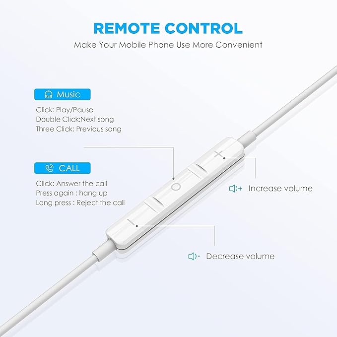2 Packs USB C Headphones for iPhone 17/16/15 Earbuds with Microphone & Volume Control HiFi Stereo Type C Earphones for Galaxy S23/S22/S21/S20/Ultra Note 10/20, for iPad Pro Pixel 7/6/6a/ OnePlus 9