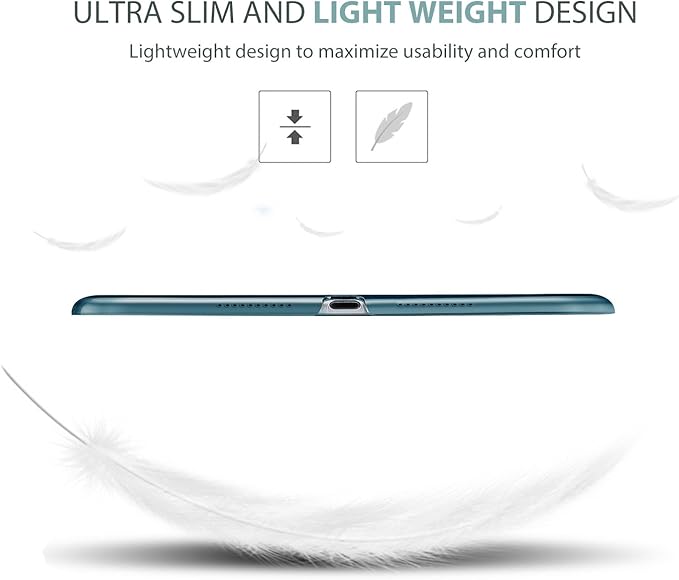ProCase Smart Case for 10.5” iPad Air 3rd Generation 2019 / iPad Pro 2017, Slim Stand Cover with Translucent Frosted Back for iPad Air 3 -Teal
