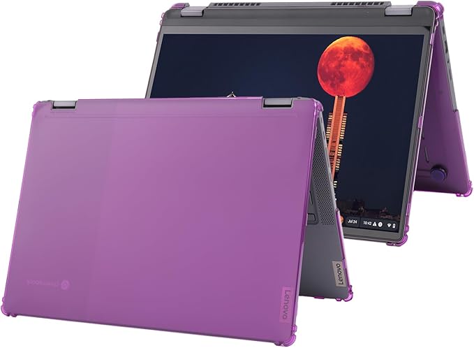 mCover Case ONLY Compatible for 2022-2025 14" Lenovo IP Flex 5 Chrome 14IAU7 (Plus) Convertible Chromebook Laptops (NOT Fitting Other Lenovo Models)- Purple