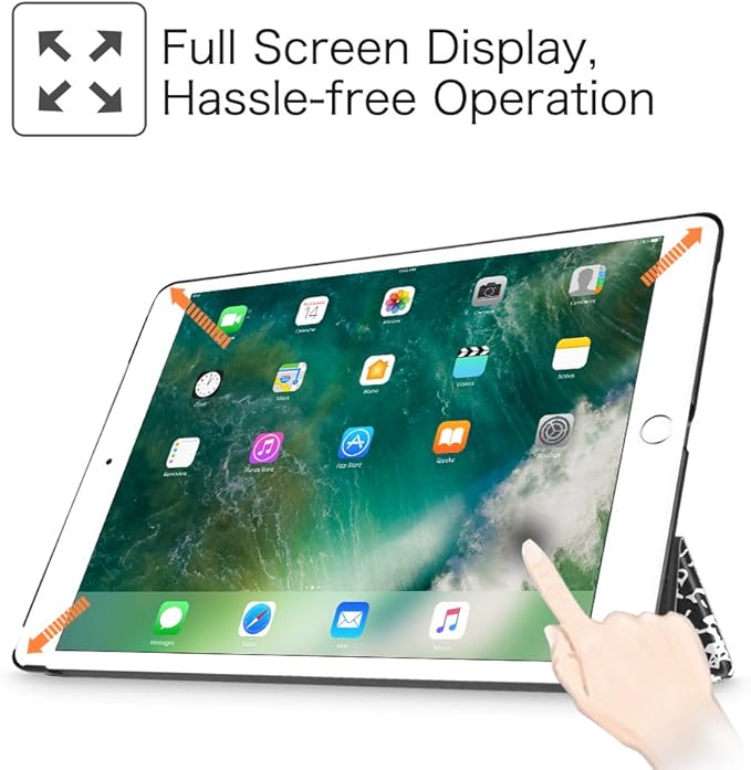 Fintie Case for iPad Pro 12.9 (2nd Gen) 2017 / iPad Pro 12.9 (1st Gen) 2015 - [SlimShell] Ultra Lightweight Standing Protective Cover with Auto Wake/Sleep, Composition Book Black