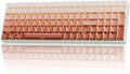 ZORNHER ZH100 Wireless Mechanical Keyboard,98% Pink Creamy Keyboard with Number Pad,Full Size Rose Gold Gaming Keyboard,Lighted Up PBT Dipped Keycaps,Creamy Sounding Linear Switches