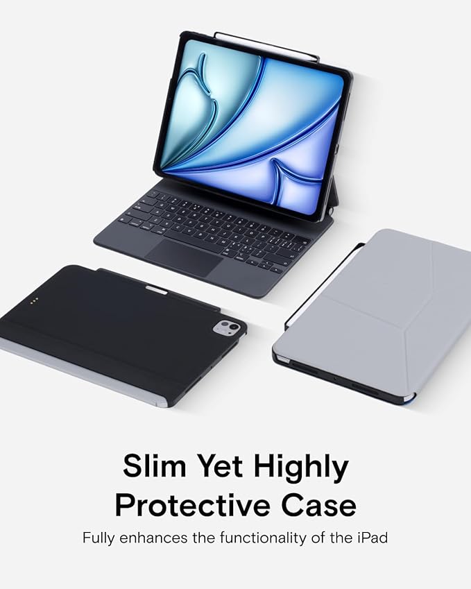 MOFT Snap Tablet Case for iPad Air 11" M3 2025/M2 2024, iPad Air 5th 2022/4th Gen 2020, iPad Pro 11" (1st-4th Gen.) with Pencil Holder, Magic Keyboard Compatible, Slim Lightweight Magnetic Case