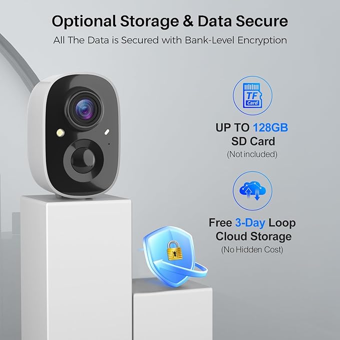 MaxiViz Security Cameras Wireless Outdoor (4 Pack), Battery Powered Cameras for Home Security with AI Motion Detection, 2K Color Night Vision, 2-Way Talk, IP66 Weatherproof, SD/Cloud Storage