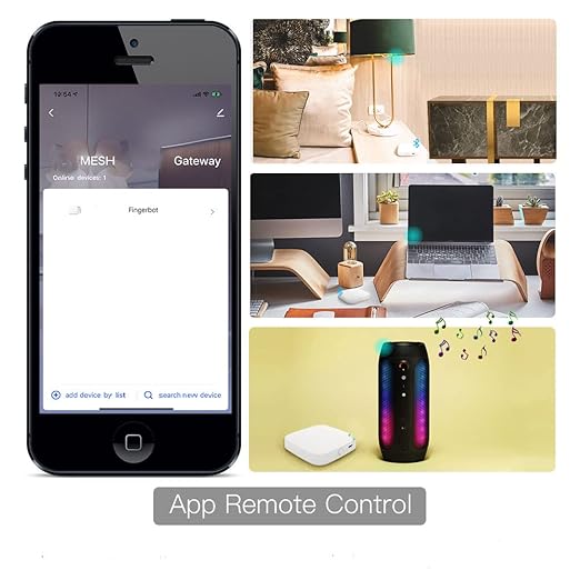 MoesGo Finger Hub Link Fingerbot to Wi-Fi, Only Support 2.4GHz, Compatible with Alexa and Google Home, Remote Control Smart Life/TUYA APP