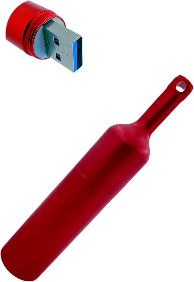 128GB USB 3.0 Flash Drive Wine Bottle High Speed Thumb Drive Data Storage