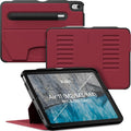 ZUGU CASE for iPad Air 11 M4 2026/M3 2025/M2 2024 iPad Air 4 & 5 10.9 Inch (2020/2022) - Protective, Ultra Thin, Magnetic Stand, Sleep/Wake Cover with Apple Pencil Charging & Storage - Scarlet Red