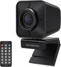 4K Webcam for PC, PDAF Streaming Camera with Dual Noise-reducing Mics, Fast Auto Focus, Auto Light Correction, 5x Zoom, 8MP USB Webcam with Privacy Cover, Plug and Play, for Switch 2/ Zoom/Teams/Meet