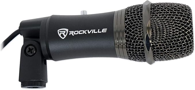 Rockville Z-Stream USB Condenser Microphone, 14mm Cartridge, Plug-and-Play, Omnidirectional, Noise Filter, Adjustable Sensitivity, for Podcasting, Gaming, YouTube
