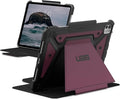 URBAN ARMOR GEAR UAG Designed for iPad Pro 11" Case M5 2025 6th Gen, M4 2024 5th Gen A3357 A3358 A3359 A2836 A837, Adjustable Multi-Angle Stand Folio Cover w/Pencil Holder, Metropolis SE Bordeaux