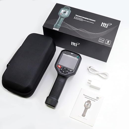 HT-A10 Thermal Imaging Camera - Precision Vision with 256x192 IR Resolution, Enhanced 3.5" Color LCD Screen, WiFi Wireless Connectivity, Versatile 5 Color Palettes, Sleek Handheld Design