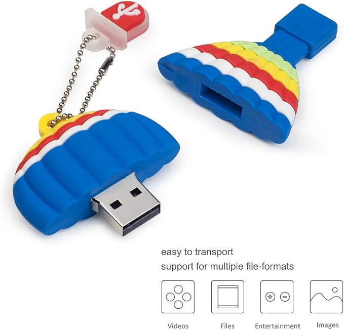 Cute USB Flash Drive 32GB Balloon Shape Computer Thumb Drive Memory Stick USB 2.0 Pendrive for Teachers, Students, Family and Friends (Balloon)