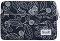 canvaslife Waterproof Pattern Laptop Sleeve 15 Inch 15 Case and 15.6 Laptop Bag(Blue Leaves)