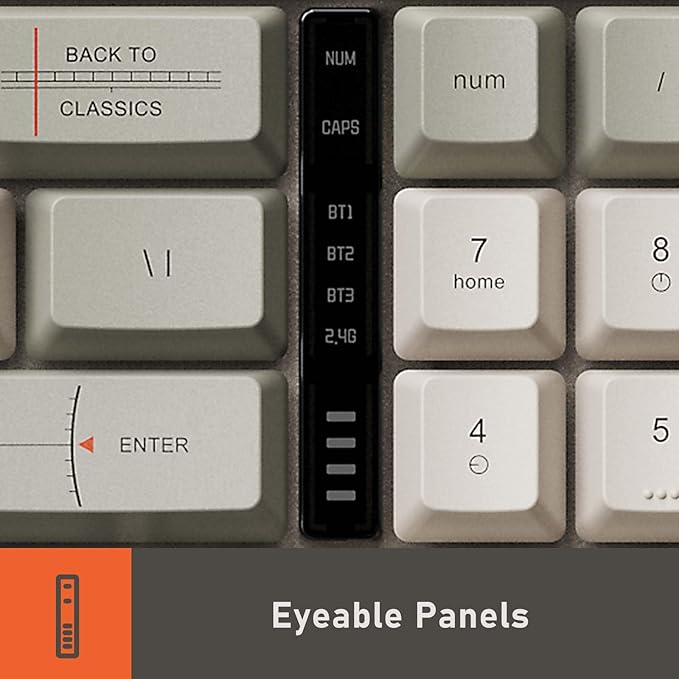 LOFREE Block Wireless Mechanical Keyboard, 98 Keys Rechargeable Hot-swappable Keyboards with 3 Types Connection for Windows, Mac OS/Rero knobs for Volume Control, Mode Shift, eyeable Panels 2025