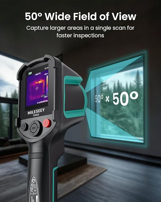 MILESEEY TR10 Thermal Imaging Camera,Super Resolution 192 x 192 Thermal Camera,25 Hz Refresh Rate, -4°F to 1022°F Handheld Infrared Imager,8-Hour Battery Life Infrared Camera
