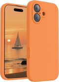 FireNova Magnetic for iPhone 17 Case, Compatible with MagSafe, [Integrated Silicone Camera Control Button] [Camera Protection] Anti-Scratch Microfiber Lining Phone Case, 6.3", Orange