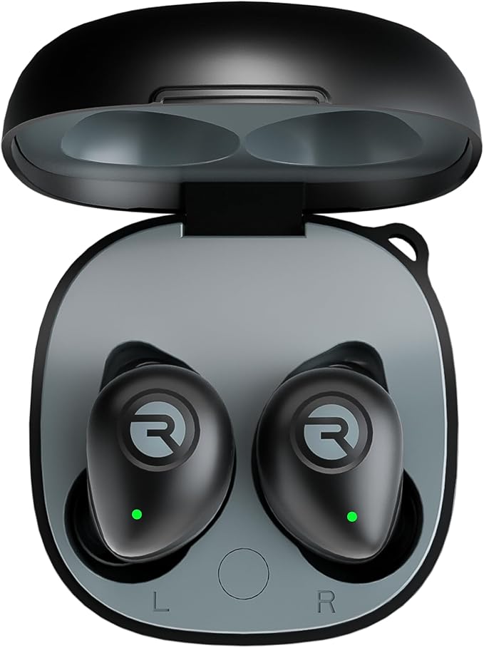 Raycon Fitness Bluetooth Wireless Earbuds + Microphone with Active Noise Canceling, Sweat & Water-Resistant Earphones, Running Headphones, Ear Buds Wireless Bluetooth 56 Hours Playtime (Black)