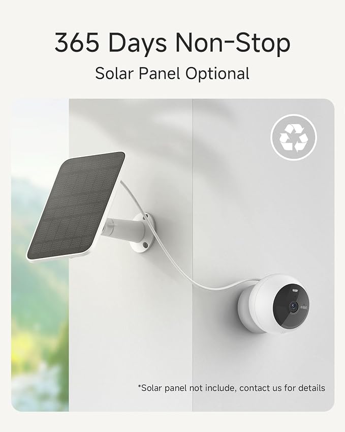Noorio Security Cameras Wireless Outdoor, Battery Powered Magnetic Camera for Home Security, Support Solar Panel, Built-in 32GB, Human/Pet Detection, Storage, Color Night Vision